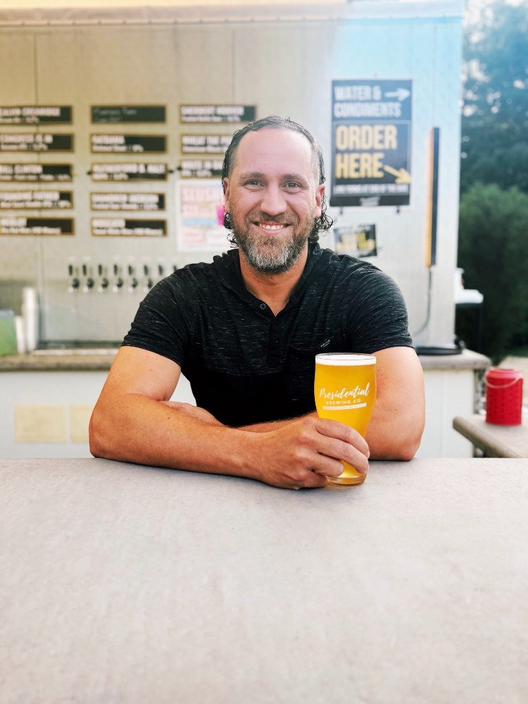Jake Lohse, founder of MenuForge, at Presidential Brewing Company